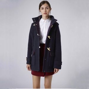 Topshop Toggle Duffle Wool Coat
